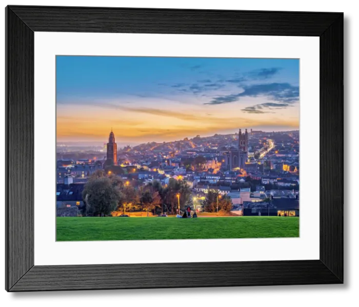 Framed Print : View towards Shandon from Bell's Field at dusk, Patrick's Hill, Cork, County Cork, Ireland Framed Print : View towards Shandon from Bell's Field at dusk, Patrick's Hill, Cork, County Cork, Ireland