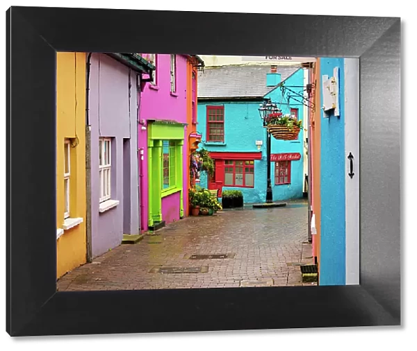 Colourful houses at Newman's Mall, Kinsale, County Cork, Ireland