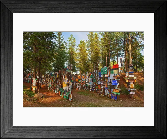 Framed Print : Sign Post Forest Watson Lake, Yukon, Canada Framed Print : Sign Post Forest Watson Lake, Yukon, Canada
