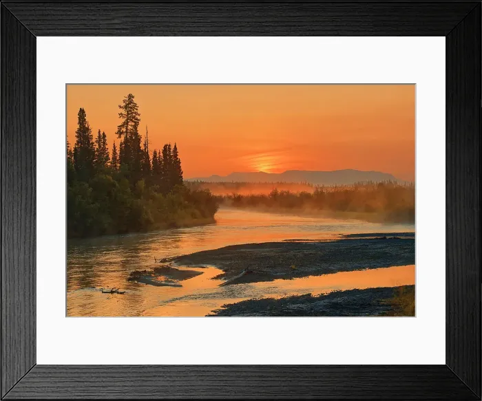 Framed Print : Sunrise on the Deazadeash River. Haines Road. Haines Junction, Yukon, Canada Haines Junction, Yukon, Canada Framed Print : Sunrise on the Deazadeash River. Haines Road. Haines Junction, Yukon, Canada Haines Junction, Yukon, Canada
