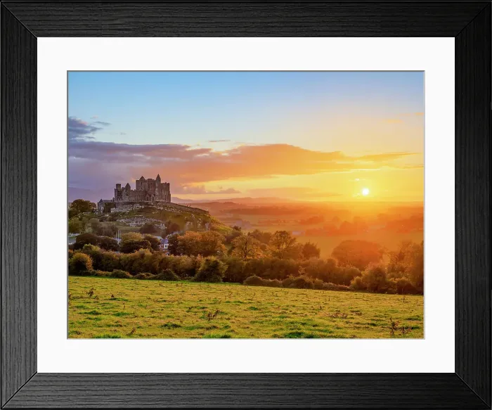 Framed Print : Rock of Cashel at sunset, Cashel, County Tipperary, Ireland Framed Print : Rock of Cashel at sunset, Cashel, County Tipperary, Ireland