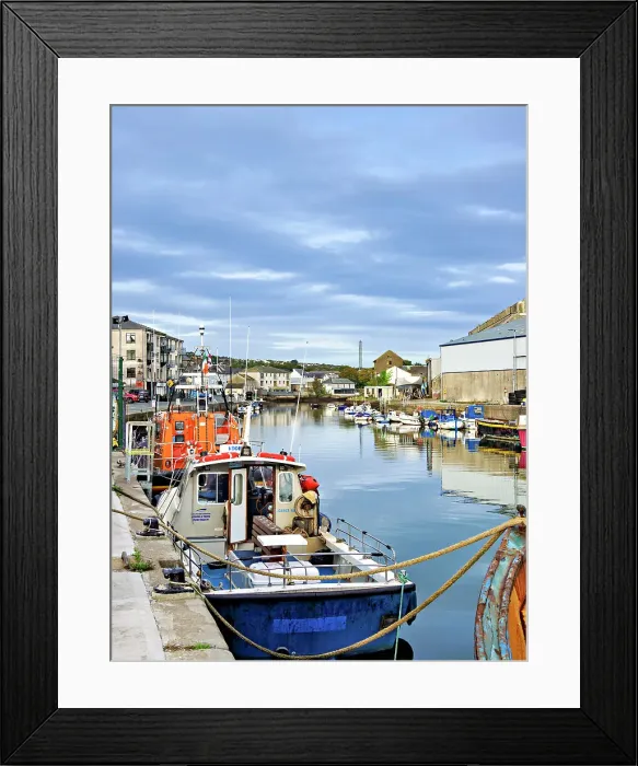 Framed Print : Boats at River Vartry, Wicklow, County Wicklow, Ireland Framed Print : Boats at River Vartry, Wicklow, County Wicklow, Ireland