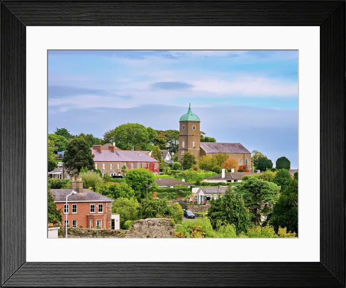 Framed Print : View towards the Wicklow Church of Ireland, Wicklow, County Wicklow, Ireland Framed Print : View towards the Wicklow Church of Ireland, Wicklow, County Wicklow, Ireland