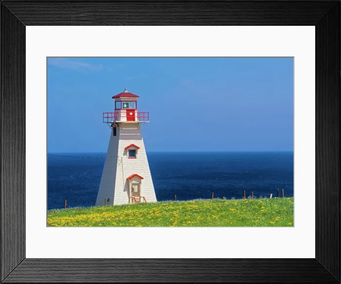 Framed Print : Cape Tryon Lighthouse by the Atlantic Ocean Cape Tryon, Prince Edward Island, Canada Framed Print : Cape Tryon Lighthouse by the Atlantic Ocean Cape Tryon, Prince Edward Island, Canada