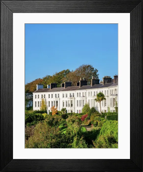 Framed Print : Victorian Terraced Houses at The Crescent, Cobh, County Cork, Ireland Framed Print : Victorian Terraced Houses at The Crescent, Cobh, County Cork, Ireland