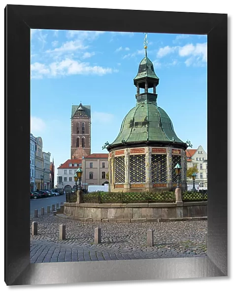 Wasserkunst in Old Town, Wismar, UNESCO, Nordwestmecklenburg, Mecklenburg-Western Pomerania, Germany