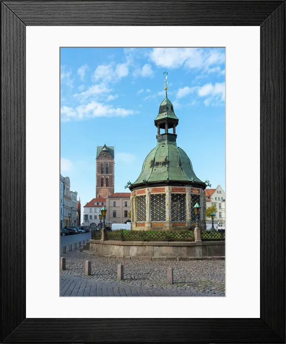 Framed Print : Wasserkunst in Old Town, Wismar, UNESCO, Nordwestmecklenburg, Mecklenburg-Western Pomerania, Germany Framed Print : Wasserkunst in Old Town, Wismar, UNESCO, Nordwestmecklenburg, Mecklenburg-Western Pomerania, Germany