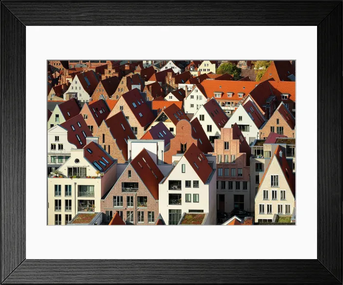 Framed Print : Houses of Lubeck, UNESCO, Schleswig-Holstein, Germany Framed Print : Houses of Lubeck, UNESCO, Schleswig-Holstein, Germany