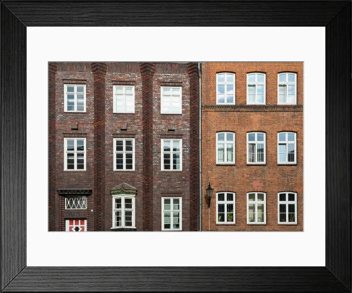 Framed Print : Detail of facade made of bricks on residential building, Wismar, UNESCO, Nordwestmecklenburg, Mecklenburg-Western Pomerania, Germany Framed Print : Detail of facade made of bricks on residential building, Wismar, UNESCO, Nordwestmecklenburg, Mecklenburg-Western Pomerania, Germany