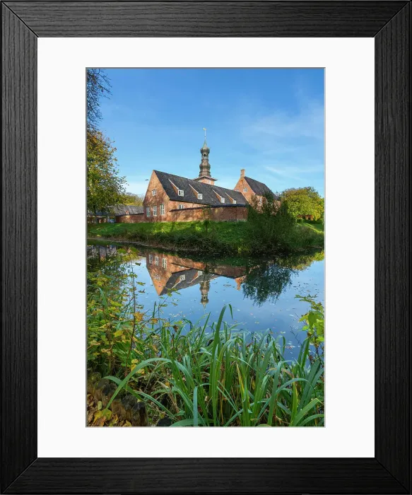 Framed Print : Schloss von Husum with reflection in pond, Husum, Nordfriesland, Schleswig-Holstein, Germany Framed Print : Schloss von Husum with reflection in pond, Husum, Nordfriesland, Schleswig-Holstein, Germany