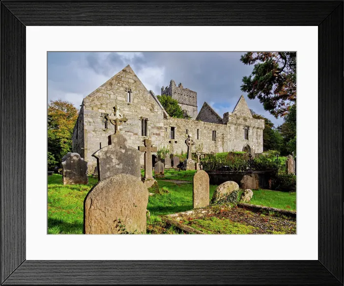 Framed Print : Muckross Abbey and Cemetery, Killarney National Park, County Kerry, Ireland
