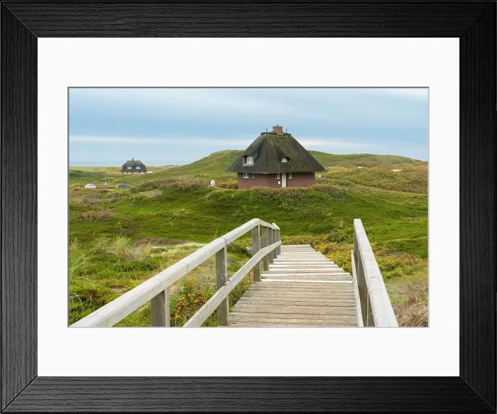 Framed Print : Traditional house with thatched roof, Hornum, Sylt, Nordfriesland, Schleswig-Holstein, Germany Framed Print : Traditional house with thatched roof, Hornum, Sylt, Nordfriesland, Schleswig-Holstein, Germany