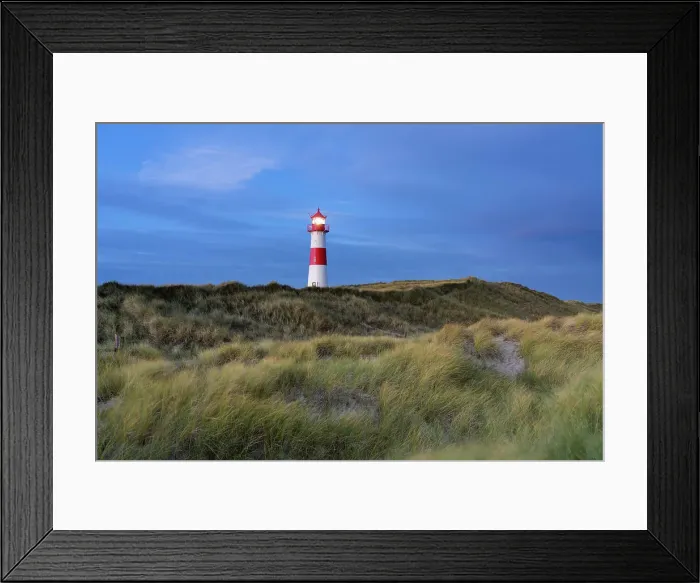 Framed Print : List-Ost lighthouse at twilight, Ellenbogen, Sylt, Nordfriesland, Schleswig-Holstein, Germany Framed Print : List-Ost lighthouse at twilight, Ellenbogen, Sylt, Nordfriesland, Schleswig-Holstein, Germany
