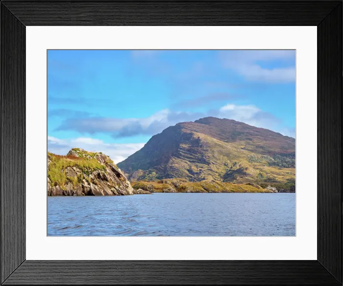 Framed Print : View over the Upper Lake towards the Torc Mountain, Killarney National Park, County Kerry, Ireland Framed Print : View over the Upper Lake towards the Torc Mountain, Killarney National Park, County Kerry, Ireland