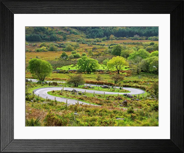 Framed Print : Road through the Black Valley up the Head of the Gap of Dunloe, County Kerry, Ireland Framed Print : Road through the Black Valley up the Head of the Gap of Dunloe, County Kerry, Ireland