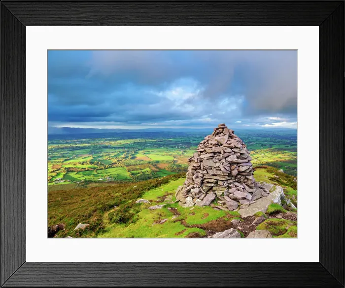Framed Print : Strickeen Mountain Peak at sunset, Ballagh, County Kerry, Ireland Framed Print : Strickeen Mountain Peak at sunset, Ballagh, County Kerry, Ireland