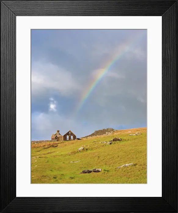 Framed Print : Rainbow over Filming Site of Ryans Daughter, Dunquin, Dingle Peninsula, County Kerry, Ireland Framed Print : Rainbow over Filming Site of Ryans Daughter, Dunquin, Dingle Peninsula, County Kerry, Ireland
