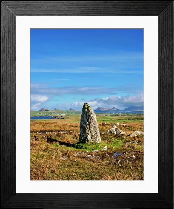 Framed Print : Megalith at Clogher Head near Dunquin, Dingle Peninsula, County Kerry, Ireland Framed Print : Megalith at Clogher Head near Dunquin, Dingle Peninsula, County Kerry, Ireland