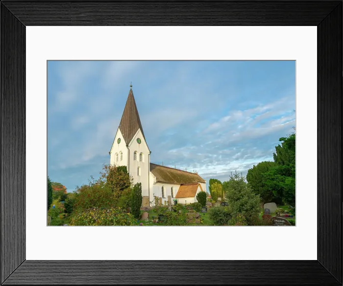 Framed Print : St. Clemens church, Nebel, Amrum island, Nordfriesland, Schleswig-Holstein, Germany Framed Print : St. Clemens church, Nebel, Amrum island, Nordfriesland, Schleswig-Holstein, Germany