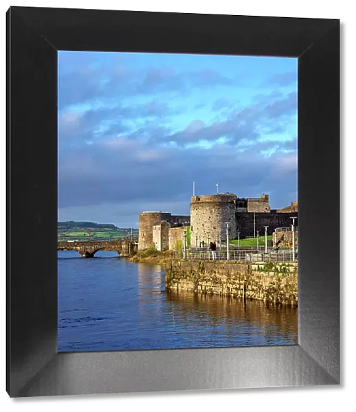 King John's Castle at sunset, Limerick, County Limerick, Ireland