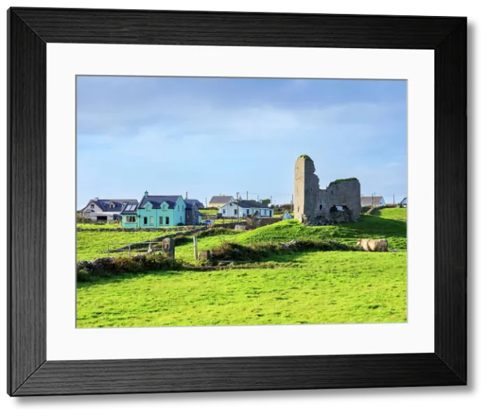 Framed Print : Tower Ruins, Doolin, County Clare, Ireland Framed Print : Tower Ruins, Doolin, County Clare, Ireland