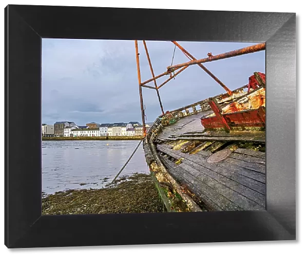 Shipwreck at Nimmo's Pier, Galway, County Galway, Ireland