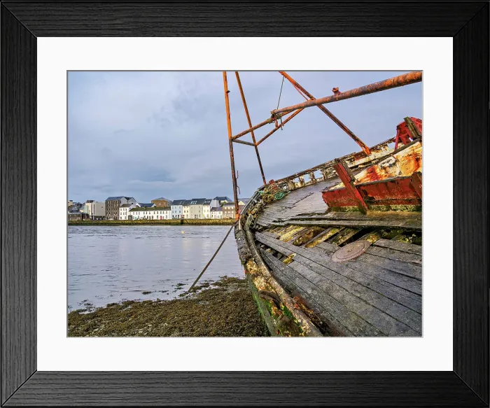 Framed Print : Shipwreck at Nimmo's Pier, Galway, County Galway, Ireland Framed Print : Shipwreck at Nimmo's Pier, Galway, County Galway, Ireland