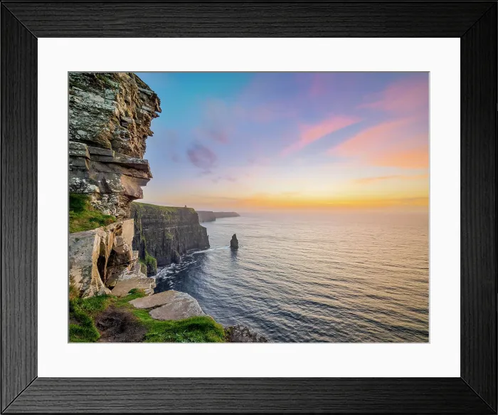 Framed Print : Cliffs of Moher at dusk, County Clare, Ireland Framed Print : Cliffs of Moher at dusk, County Clare, Ireland