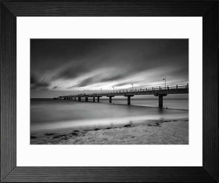 Framed Print : Pier on the beach of Bansin, Usedom Island, Baltic Sea, Mecklenburg-Western Pomerania, Germany Framed Print : Pier on the beach of Bansin, Usedom Island, Baltic Sea, Mecklenburg-Western Pomerania, Germany