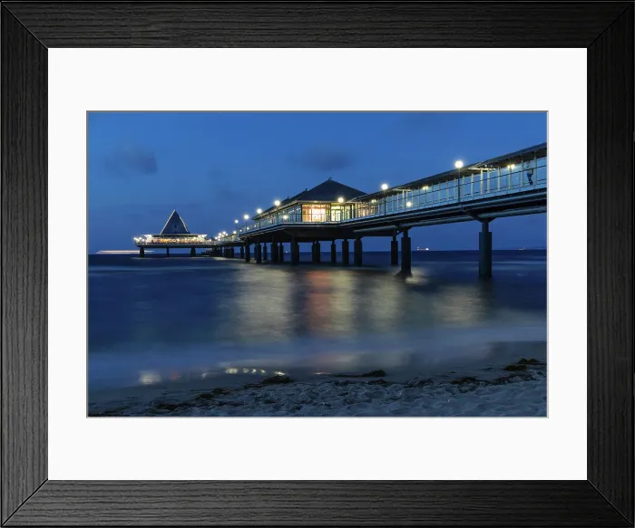Framed Print : Pier of Heringsdorf, Usedom Island, Baltic Sea, Mecklenburg-Western Pomerania, Germany Framed Print : Pier of Heringsdorf, Usedom Island, Baltic Sea, Mecklenburg-Western Pomerania, Germany