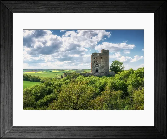 Framed Print : Ruins of Arnstein Castle, Harkerode, in the north of the district of Mansfeld-Südharz, Saxony-Anhalt, Germany, Europe