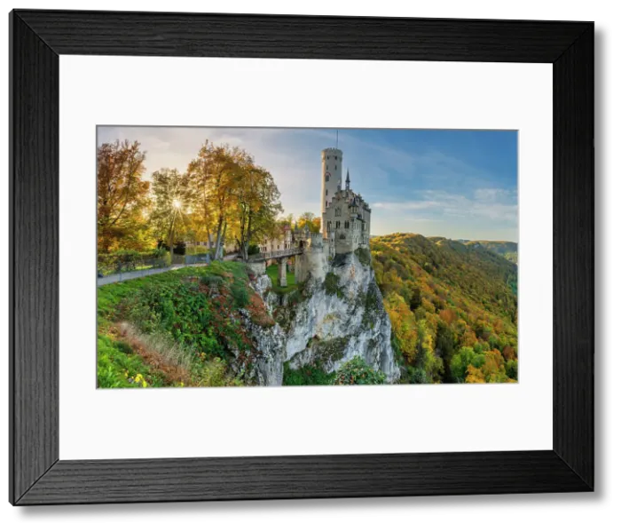 Framed Print : Lichtenstein Castle in Autumn, Baden-Wurttemberg, Germany Framed Print : Lichtenstein Castle in Autumn, Baden-Wurttemberg, Germany