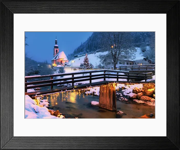 Framed Print : Parish church St. Sebastian an der Ramsauer Ache, Reiteralpe behind, Ramsau, Berchtesgadener Land, Upper Bavaria, Bavaria, Germany Framed Print : Parish church St. Sebastian an der Ramsauer Ache, Reiteralpe behind, Ramsau, Berchtesgadener Land, Upper Bavaria, Bavaria, Germany