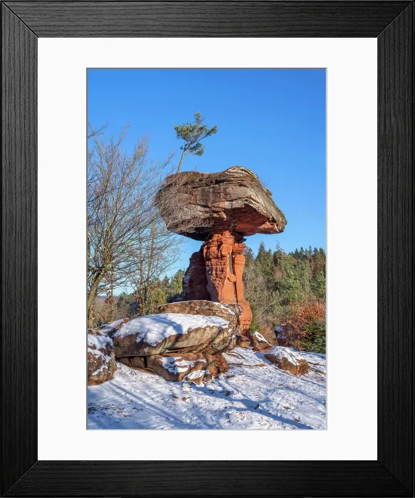 Framed Print : Teufelstisch (devils table), Hinterweidenthal, Palatinate forest, Rhineland-Palatinate, Germany Framed Print : Teufelstisch (devils table), Hinterweidenthal, Palatinate forest, Rhineland-Palatinate, Germany