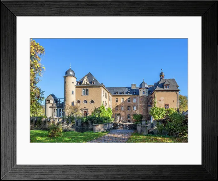 Framed Print : Namedy castle near Andernach, Eifel, Rhine valley, Rhineland-Palatinate, Germany Framed Print : Namedy castle near Andernach, Eifel, Rhine valley, Rhineland-Palatinate, Germany