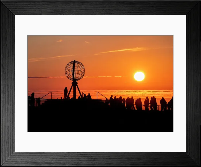 Framed Print : Sunset on North Cape, Norway Framed Print : Sunset on North Cape, Norway