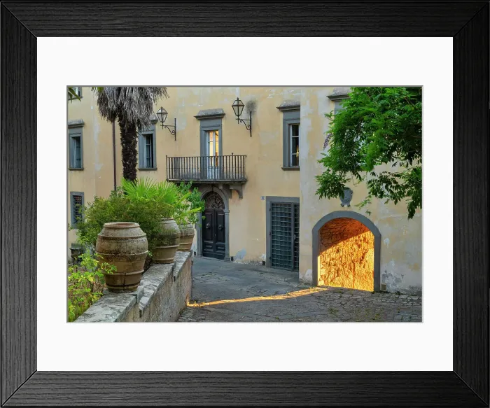 Framed Print : Morning Light Through Archway, Bagnoregio, Lazio, Italy Framed Print : Morning Light Through Archway, Bagnoregio, Lazio, Italy