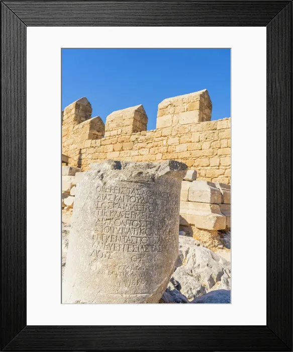 Framed Print : Acropolis of Lindos, Lindos, Rhodes, Dodecanese Islands, Greece Framed Print : Acropolis of Lindos, Lindos, Rhodes, Dodecanese Islands, Greece
