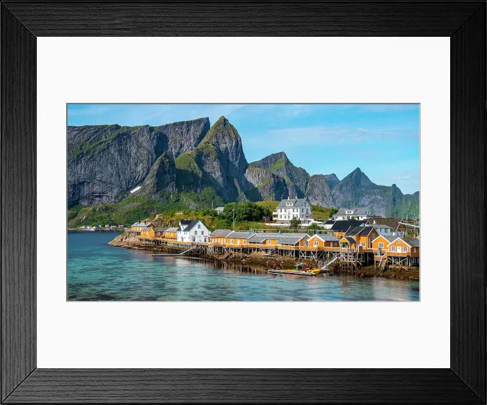 Framed Print : Sakrisoy (Sakrisoy) village in summer. Reine, Lofoten, Nordland county, Northern Norway, Norway Framed Print : Sakrisoy (Sakrisoy) village in summer. Reine, Lofoten, Nordland county, Northern Norway, Norway