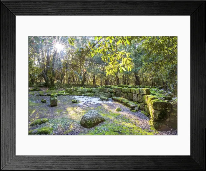 Framed Print : Europe, Italy, Sardinia. The giant's grave of Bosco Seleni