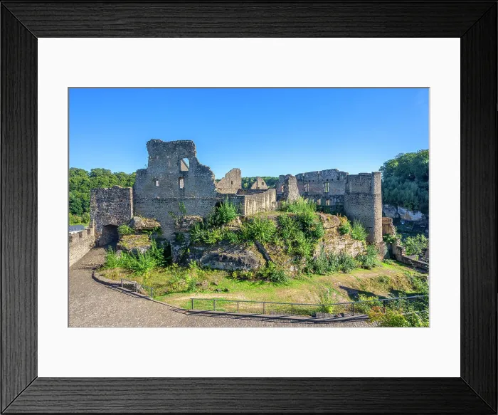 Framed Print : Larochette castle, canton Mersch, Luxembourg Framed Print : Larochette castle, canton Mersch, Luxembourg