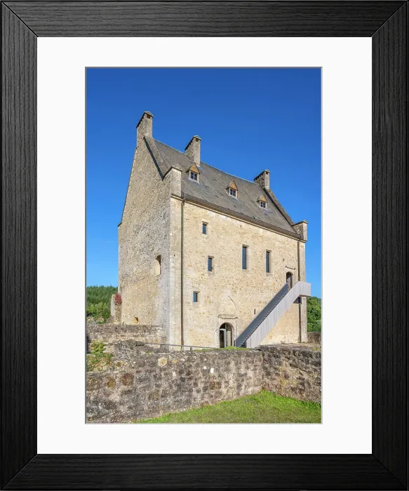 Framed Print : Larochette castle, canton Mersch, Luxembourg Framed Print : Larochette castle, canton Mersch, Luxembourg