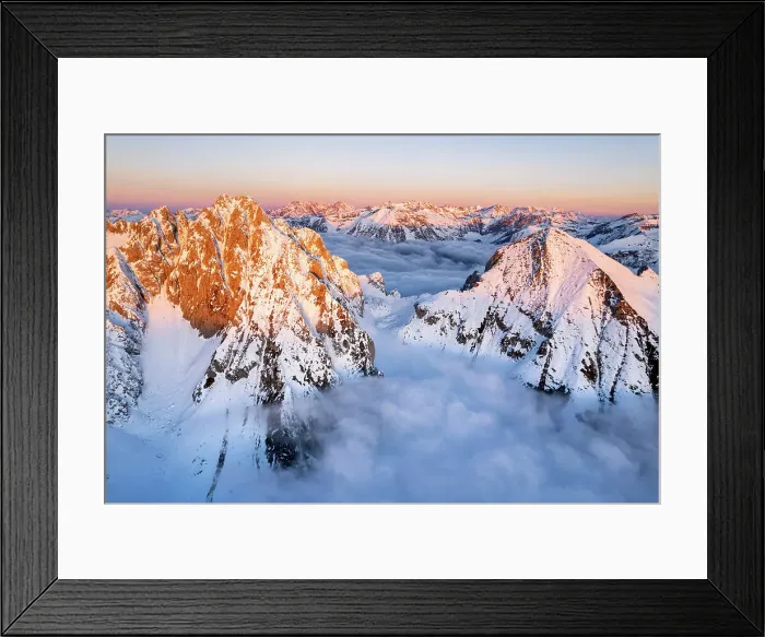 Framed Print : Italian alps in Lombardy district, Brescia province in Italy
