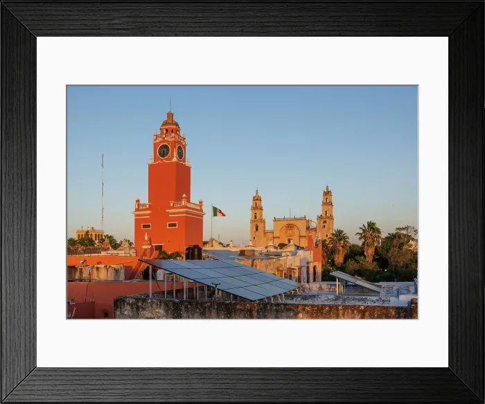 Framed Print : Palacio Municipal (town hall) and Santa Lucia church, Merida, Yucatan, Mexico Framed Print : Palacio Municipal (town hall) and Santa Lucia church, Merida, Yucatan, Mexico