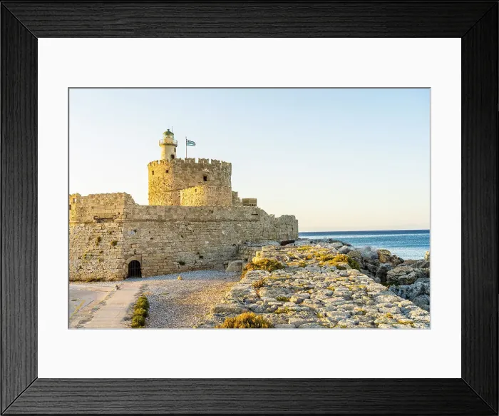 Framed Print : Saint Nicholas Fortress, Rhodes Town, Rhodes, Dodecanese Islands, Greece Framed Print : Saint Nicholas Fortress, Rhodes Town, Rhodes, Dodecanese Islands, Greece