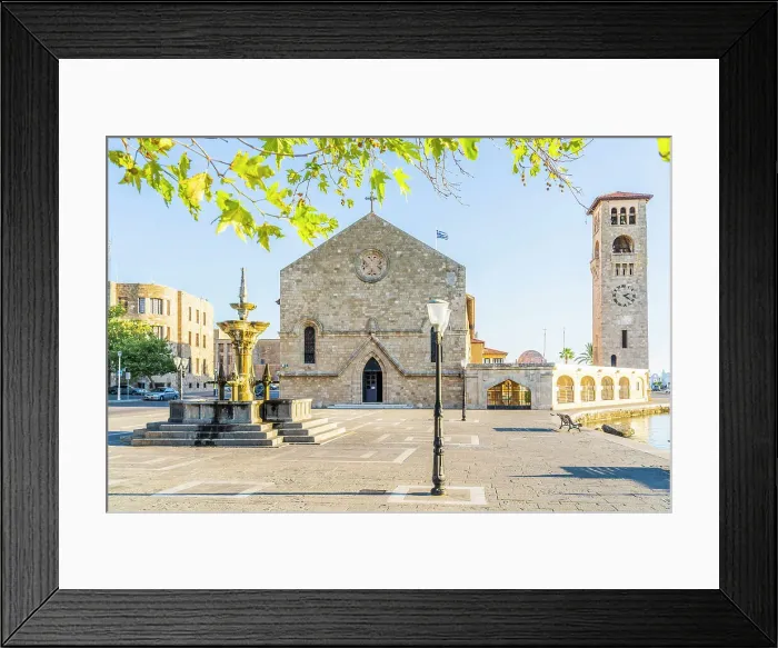 Framed Print : Church of the Annunciation of the Theotokos, Rhodes Town, Rhodes, Dodecanese Islands, Greece Framed Print : Church of the Annunciation of the Theotokos, Rhodes Town, Rhodes, Dodecanese Islands, Greece