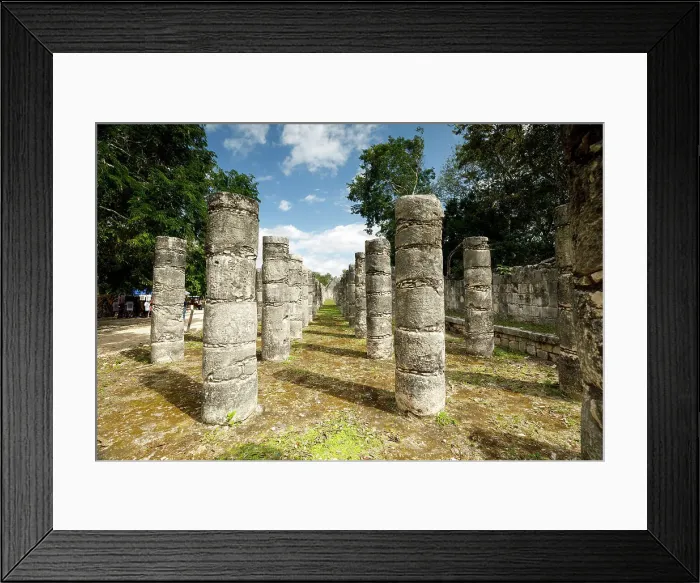 Framed Print : 1000 columns, Chichen Itza, Yucatan, Mexico Framed Print : 1000 columns, Chichen Itza, Yucatan, Mexico