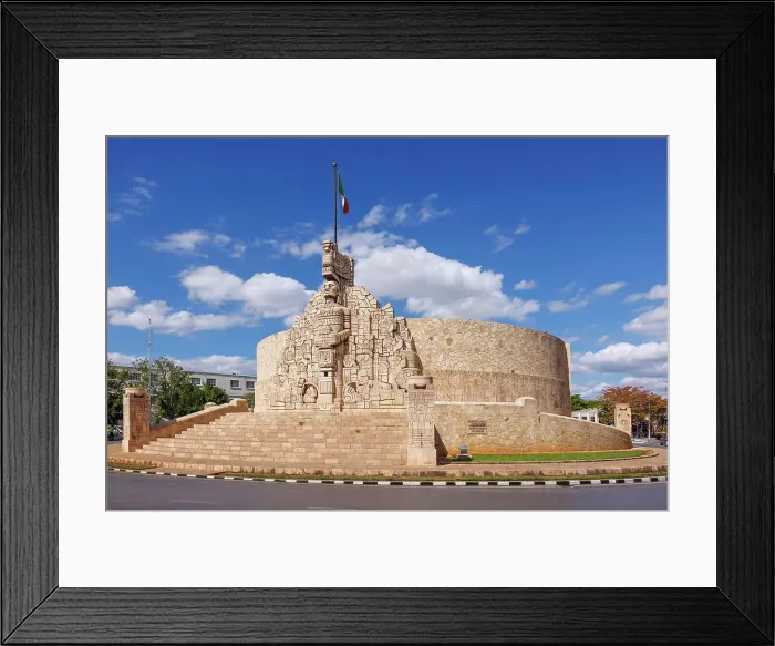 Framed Print : El Monumento a la Bandera (Flag Monument) on the Paseo de Montejo, Merida, Yucatan, Mexico Framed Print : El Monumento a la Bandera (Flag Monument) on the Paseo de Montejo, Merida, Yucatan, Mexico