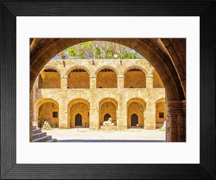 Framed Print : Archaeological Museum of Rhodes, in the Medieval City of Rhodes, UNESCO, Rhodes, Dodecanese Islands, Greece Framed Print : Archaeological Museum of Rhodes, in the Medieval City of Rhodes, UNESCO, Rhodes, Dodecanese Islands, Greece