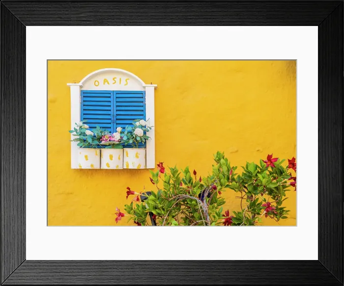 Framed Print : Colourful local architecture in Halki, Chalki, Dodecanese Islands, Greece Framed Print : Colourful local architecture in Halki, Chalki, Dodecanese Islands, Greece
